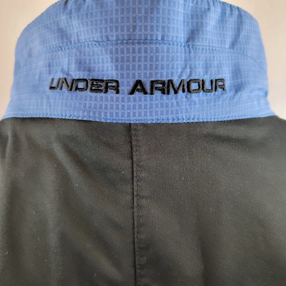 Under Armour Jacket Mens XL Blue Performance Golf Wear Windbreaker Half Zip S/S - Picture 7 of 11